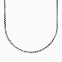 BH Multi Men's Sterling Silver 21" Box Link Chain | Mens