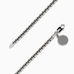 BH Multi Men's Sterling Silver 8" Box Link Bracelet | Mens