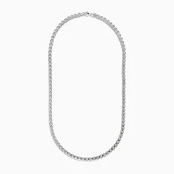 BH MULTI Men's Sterling Silver 21" Box Chain Necklace | Mens