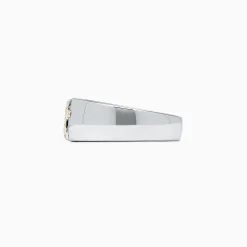 Effy Jewelry Men's Sterling Silver and 14K Gold Diamond Cross Ring, 0.06 TCW | Mens