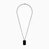 Effy Jewelry Men's Sterling Silver Black Agate Dog Tag Pendant | Mens