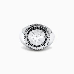 Effy Jewelry Men's Sterling Silver Compass Ring | Mens