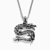 Effy Jewelry Men's Sterling Silver Dragon Pendant | Mens