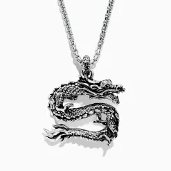 Effy Jewelry Men's Sterling Silver Dragon Pendant | Mens