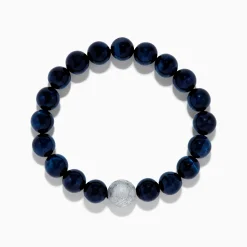 Effy Jewelry Men's Tiger's Eye and Meteorite Beaded 8" String Bracelet | Mens