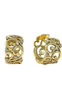 Effy Jewelry Moderna D'Oro 14K Yellow Gold Diamond Earrings, .44 TCW | Earrings