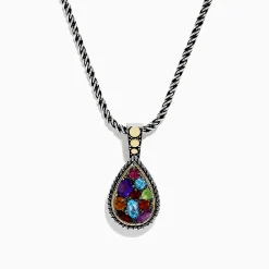 Effy Jewelry Mosaic 925 Sterling Silver Multi Gemstone Pendant | Necklaces & Pendants