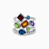 Effy Jewelry Mosaic 925 Sterling Silver Multi Gemstone Ring | Rings