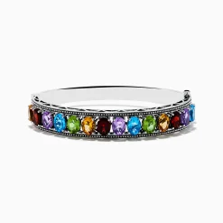 Effy Jewelry Mosaic 925 Sterling Silver Multi Color Gemstone Bangle | Bracelets