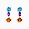 Effy Jewelry Mosaic 925 Sterling Silver Multi Gemstone Earrings | Earrings