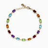 Effy Jewelry Mosaic 14K Yellow Gold Bezel Multi Color Gemstone Bracelet | Bracelets