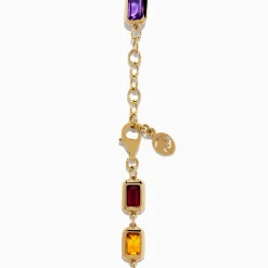 Effy Jewelry Mosaic 14K Yellow Gold Bezel Multi Color Gemstone Bracelet | Bracelets
