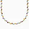 Effy Jewelry Mosaic 14K Yellow Gold Multi Color Gemstone and Diamond Necklace | Necklaces & Pendants