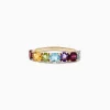 Effy Jewelry Mosaic 14K Yellow Gold Multi Gemstone Ring, 1.90 TCW | Rings