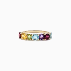 Effy Jewelry Mosaic 14K Yellow Gold Multi Gemstone Ring, 1.90 TCW | Rings