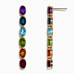 Effy Jewelry Mosaic 14K Yellow Gold Multi Gemstone Drop Earrings | Earrings
