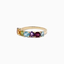 Effy Jewelry Mosaic 14K Yellow Gold Multi Gemstone Ring, 1.90 TCW | Rings