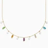 Effy Jewelry Mosaic 14K Yellow Multi Color Gemstone Freshwater Pearl and Diamond Necklace | Necklaces & Pendants