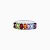 BH Multi Mosaic Sterling Silver Multi Gemstone Ring, 1.66 TCW | Rings