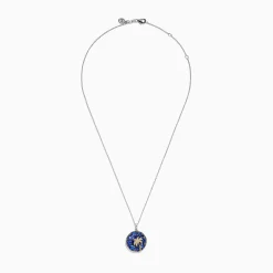 Effy Jewelry Nahla 925 Sterling Silver and 14K Yellow Gold Tanzanite u0026 Diamond Palm Tree Pendant | Necklaces & Pendants