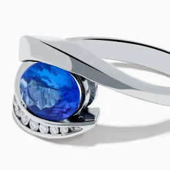 Effy Jewelry Nahla 14K White Gold Floating Tanzanite and Diamond Ring | Rings