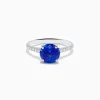 Effy Jewelry Nahla 14K White Gold Round Tanzanite and Diamond Ring | Rings