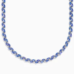 Effy Jewelry Nahla 14K White Gold Tanzanite and Diamond Necklace | Necklaces & Pendants