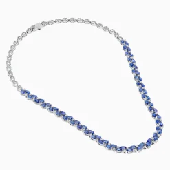 Effy Jewelry Nahla 14K White Gold Tanzanite and Diamond Necklace | Necklaces & Pendants