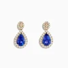 Effy Jewelry Nahla 14K Yellow Gold Tanzanite and Diamond Drop Earrings | Earrings