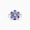 Effy Jewelry Nahla 14K Yellow Gold Tanzanite and Diamond Flower Ring | Rings