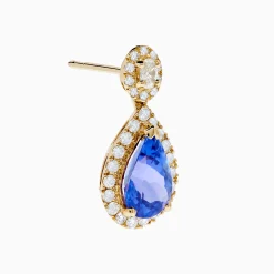Effy Jewelry Nahla 14K Yellow Gold Tanzanite and Diamond Drop Earrings | Earrings