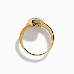 Effy Jewelry Nahla 14K Yellow Gold Tanzanite and Diamond Bypass Ring | Rings