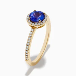 Effy Jewelry Nahla 14K Yellow Gold Tanzanite and Diamond Ring | Rings