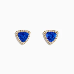 Effy Jewelry Nahla Siri Effy 14K Yellow Gold Tanzanite and Diamond Earrings | Earrings