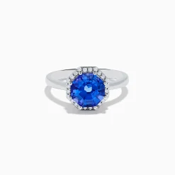 Effy Jewelry Nahla Siri 14K Gold Octagon Cut Tanzanite and Diamond Ring | Rings