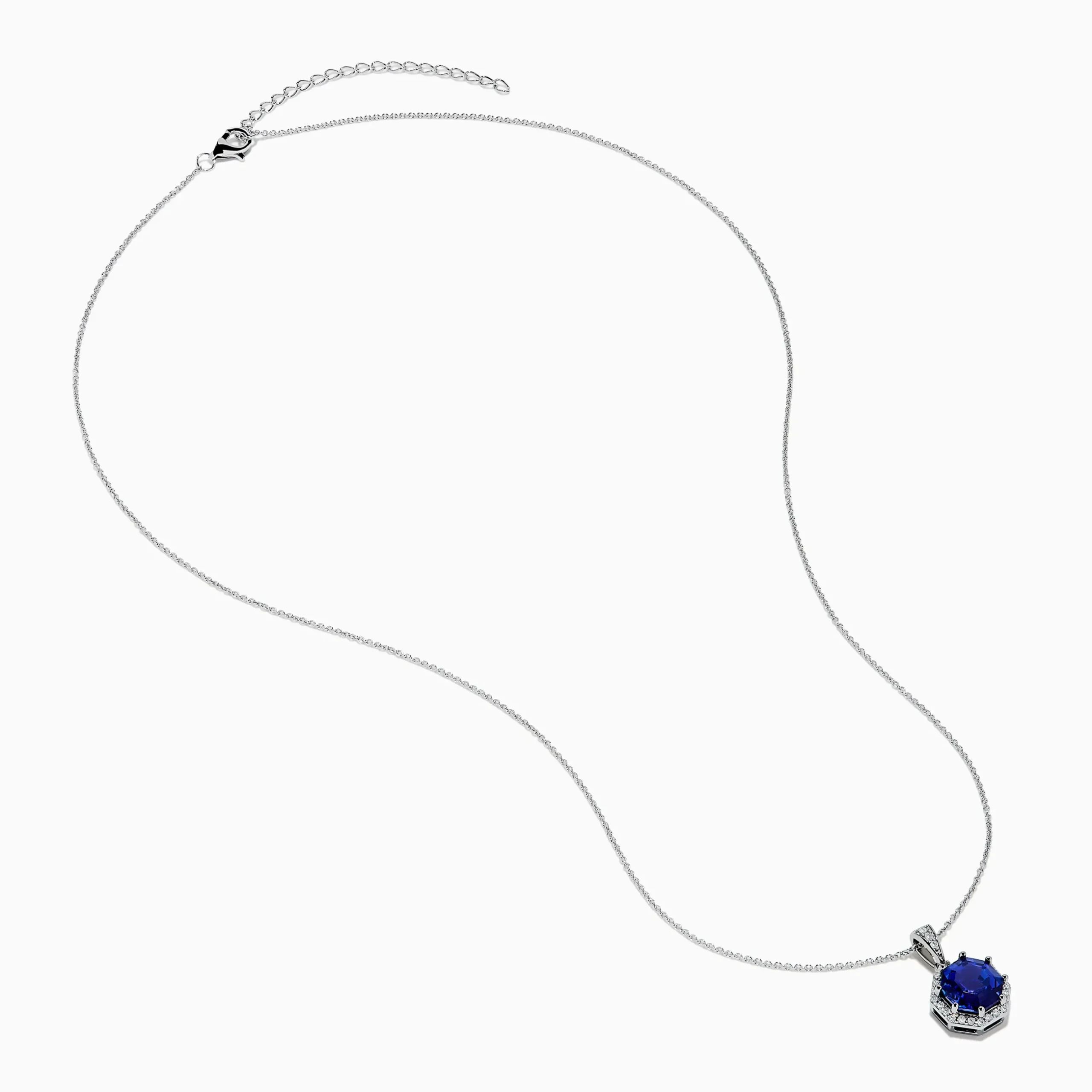 Effy Jewelry Nahla Siri 14K Gold Octagon Cut Tanzanite and Diamond Pendant | Necklaces & Pendants