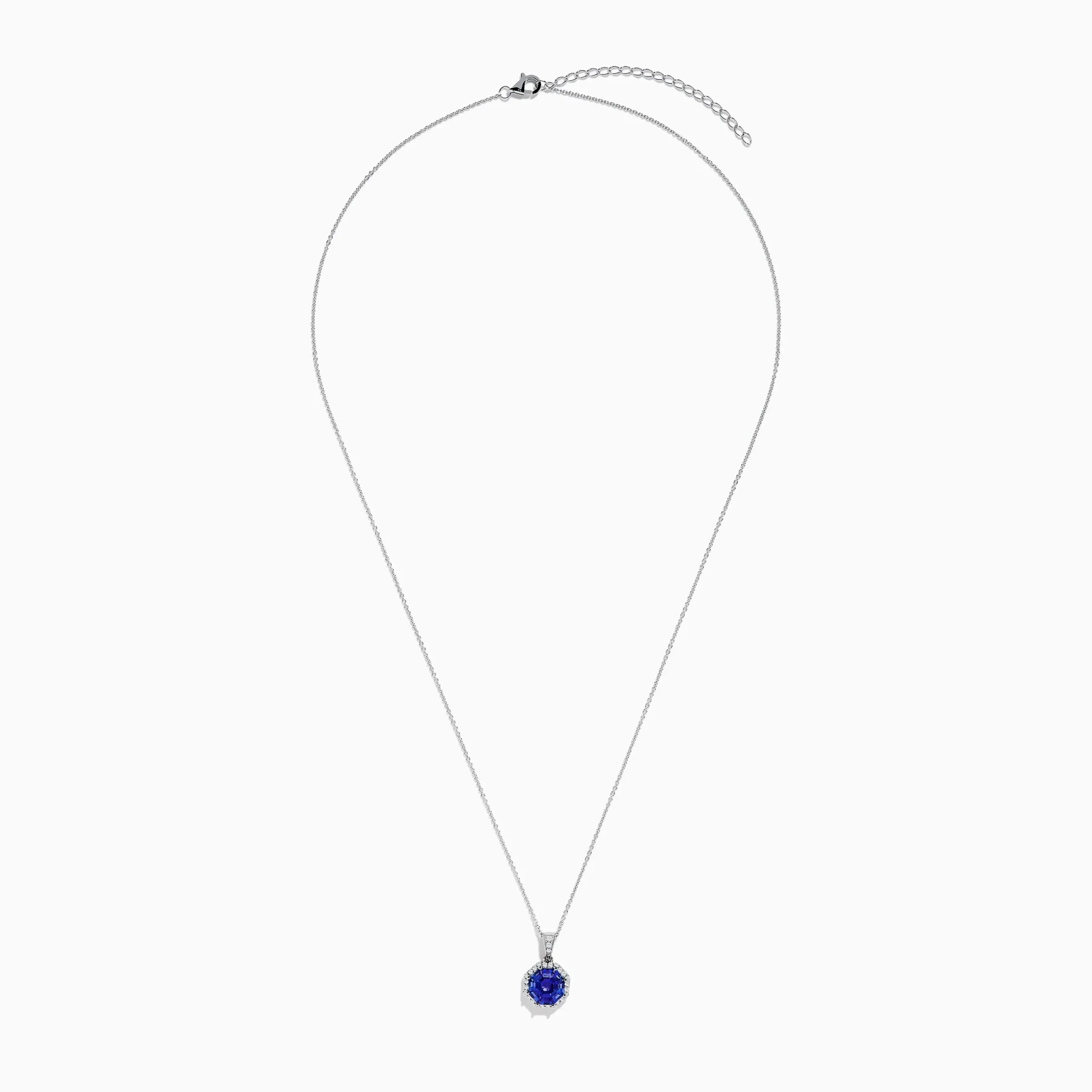 Effy Jewelry Nahla Siri 14K Gold Octagon Cut Tanzanite and Diamond Pendant | Necklaces & Pendants