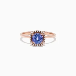 Effy Jewelry Nahla Siri 14K Rose Gold Tanzanite and Diamond Ring, 0.81 TCW | Rings