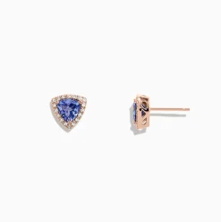 BH Multi Nahla Siri 14K Rose Gold Tanzanite u0026 Diamond Earrings, 1.19 TCW | Earrings