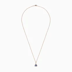 BH Multi Nahla Siri 14K Rose Gold Tanzanite u0026 Diamond Pendant, 0.72 TCW | Necklaces & Pendants