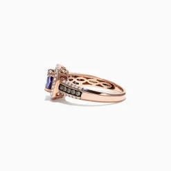 Effy Jewelry Nahla Siri 14K Rose Gold Tanzanite and Diamond Rings, 1.34 TCW | Rings