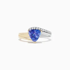 BH Multi Nahla Siri 14K 2-Tone Gold Tanzanite and Diamond Ring, 1.66 TCW | Rings