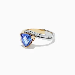 BH Multi Nahla Siri 14K 2-Tone Gold Tanzanite and Diamond Ring, 1.66 TCW | Rings