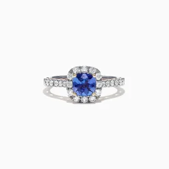 Effy Jewelry Nahla Siri 14K Two Tone Gold Tanzanite u0026 Diamond Ring, 1.45 TCW | Rings