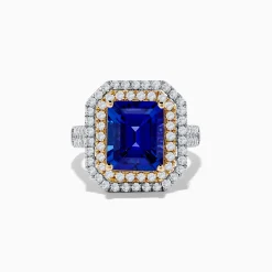 Effy Jewelry Nahla Siri 14K Two Tone Gold Tanzanite and Diamond Ring | Rings