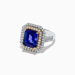 Effy Jewelry Nahla Siri 14K Two Tone Gold Tanzanite and Diamond Ring | Rings