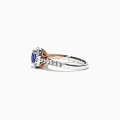 Effy Jewelry Nahla Siri 14K Two Tone Gold Tanzanite u0026 Diamond Ring, 1.45 TCW | Rings