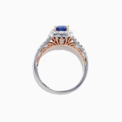 Effy Jewelry Nahla Siri 14K Two Tone Gold Tanzanite u0026 Diamond Ring, 1.45 TCW | Rings