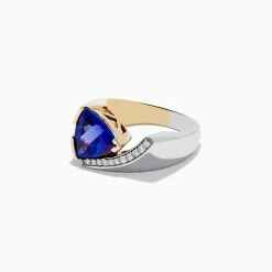 Effy Jewelry Nahla Siri 14K Two-Tone Gold Tanzanite and Diamond Ring | Rings