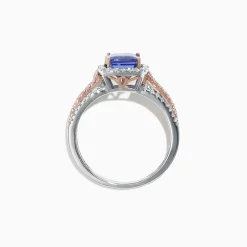 Effy Jewelry Nahla Siri 14K White and Rose Gold Tanzanite and Diamond Ring, 1.80 TCW | Rings